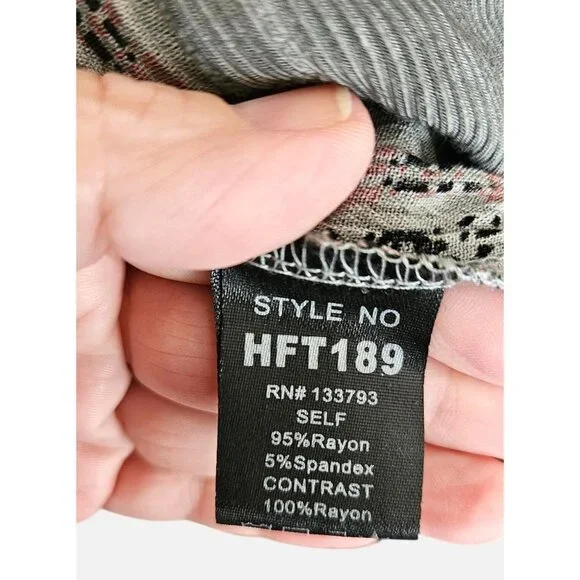 POL Oversized Patchwork Knit Tunic Top S Boho Festival - Picture 6 of 8